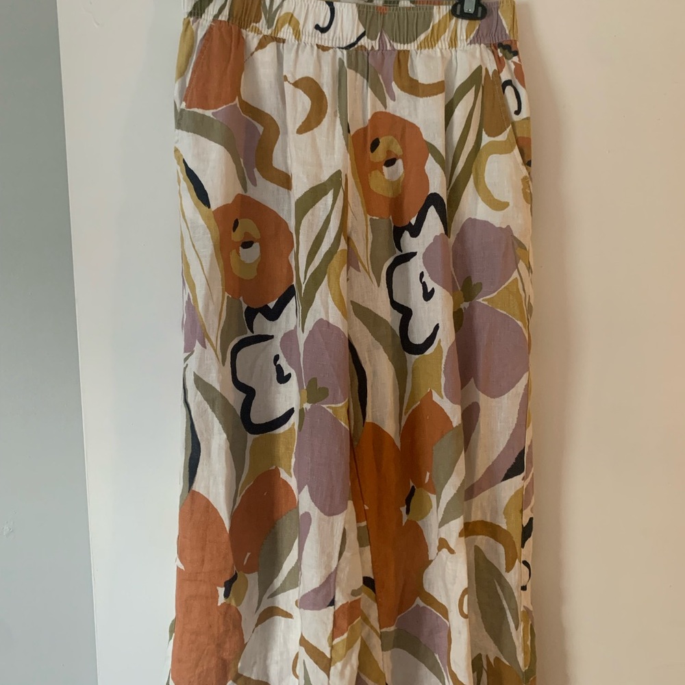 Rachel Zoe Multicolor Floral Midi Skirt